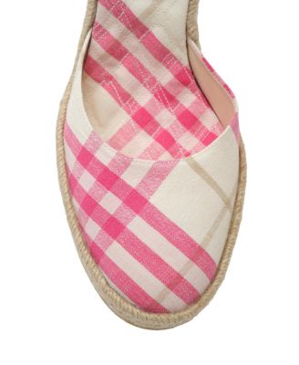  Women's Check Mews Espadrille Pumps