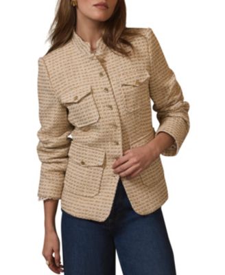  Women's Boucle Pocket Detail Jacket