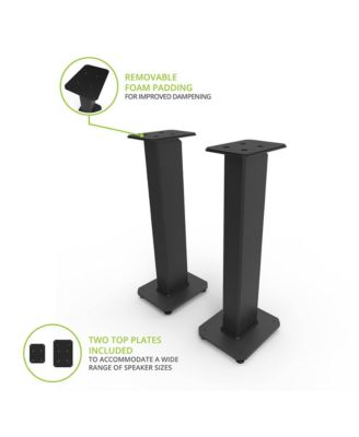 SX30 30" Fillable Speaker Stands with Isolation Feet - Pair (Black)