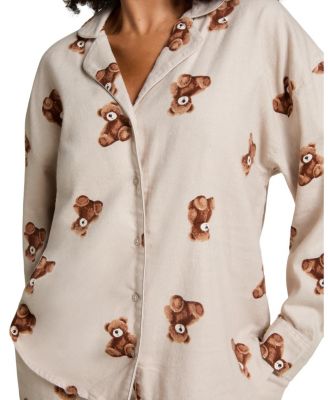 Hunkemoller Jacket Flannel Twill Bear