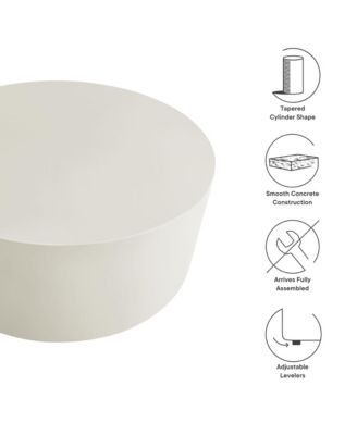 Brion Round Indoor - Outdoor Patio Concrete Coffee Table