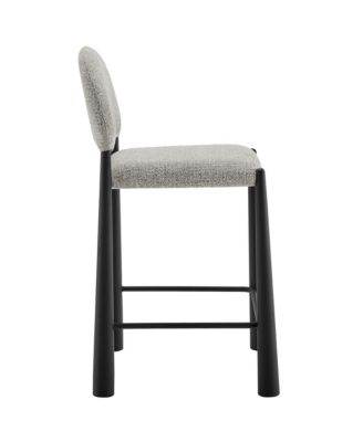 Hayley Upholstered Fabric Counter Stool