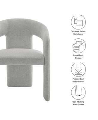 Oslo Barrel Fabric Upholstered Dining Accent Chair