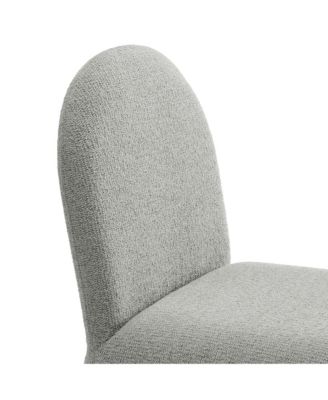 Junia Boucle Upholstered Arch Armless Dining Chair