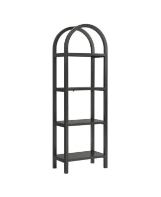  Vexley 72 Inch Tall Narrow Arched Bookshelf