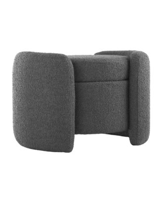 Nebula Boucle Upholstered Ottoman