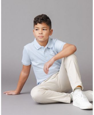 Boys' Organic Short Sleeve Knit Pique Polo Shirt - Big Kid