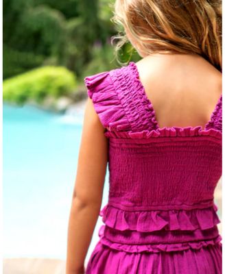  Girls' Zoe Smocked Tiered Dress - Little Kid, Big Kid