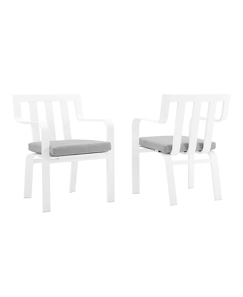 Modway Baxley Outdoor Patio Aluminum Armchair, Set of 2