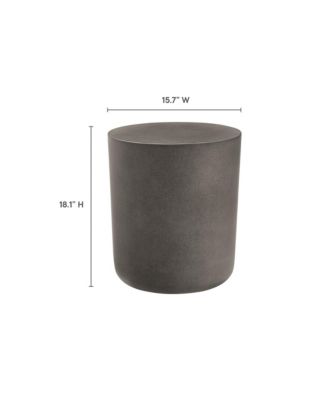 Brion Indoor - Outdoor Patio Concrete Stool