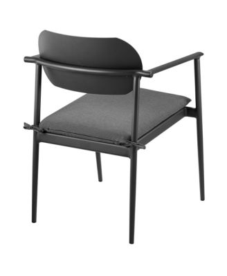 Aeris Stackable Outdoor Patio Aluminum Dining Armchair, Set of 2