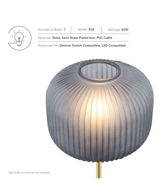 Reprise Glass Sphere Glass and Metal Table Lamp