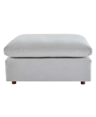 Commix Down Filled Overstuffed Performance Velvet Ottoman
