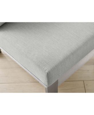  Shore Sunbrella Fabric Aluminum Outdoor Patio Armless Chair