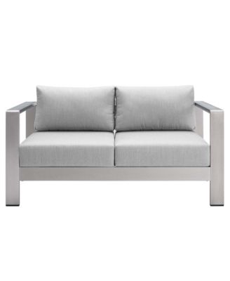  Shore Sunbrella Fabric Aluminum Outdoor Patio Loveseat