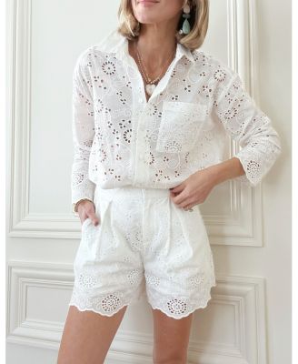 Spl X CJ Eyelet Button Front Top