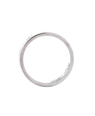  4mm Logo de Cartier Band Ring 18K White Gold