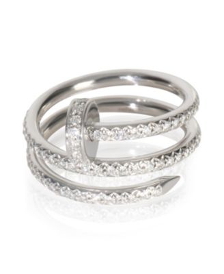  Double Juste Un Clou 18k White Gold Ring