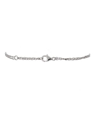  2 Diamonds Love Bracelet 18K White Gold with Diamonds