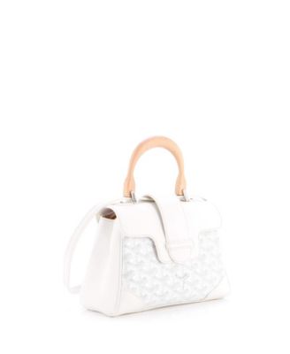  Mini Saigon Top Handle Bag Coated Canvas with Leather