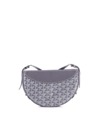   Hirondelle Shoulder Bag Coated Canvas and Leather