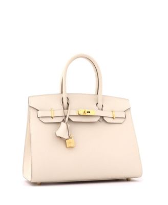 Birkin 30 Handbag Light Epsom with Gold Hardware