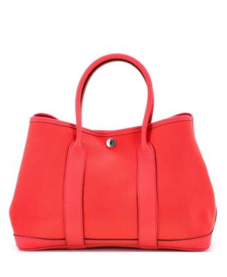 30 Garden Party Tote Toile and Leather