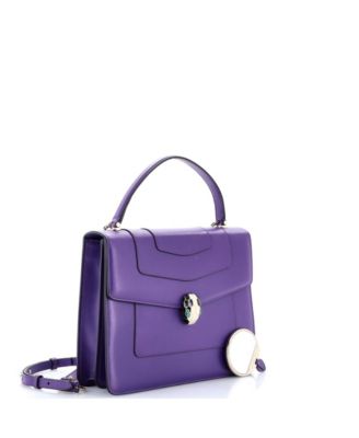  Medium Serpenti Forever Top Handle Bag Leather