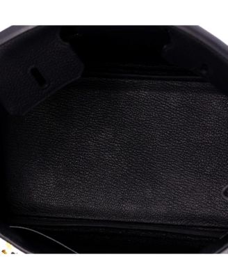 Birkin 25 Handbag Black Togo with Gold Hardware