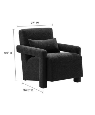 Mirage Boucle Upholstered Armchair