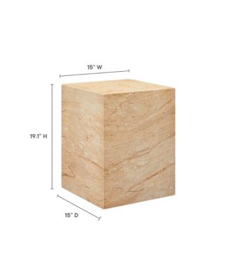 Jordana Square Plinth Indoor - Outdoor Patio Concrete Side Table