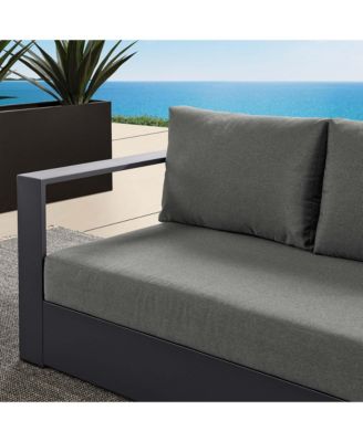 Tahoe Outdoor Patio Powder-Coated Aluminum Modular Left-Facing Loveseat