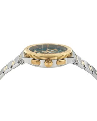 Greca Logo Chronograph Bracelet Watch, 40mm