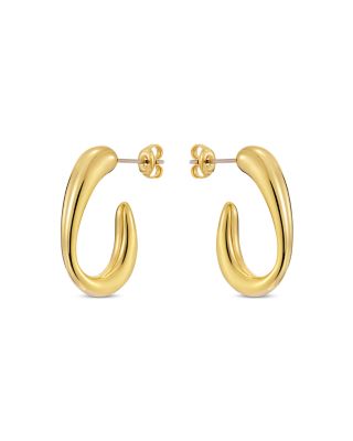 Corie Contour Hoop Earrings
