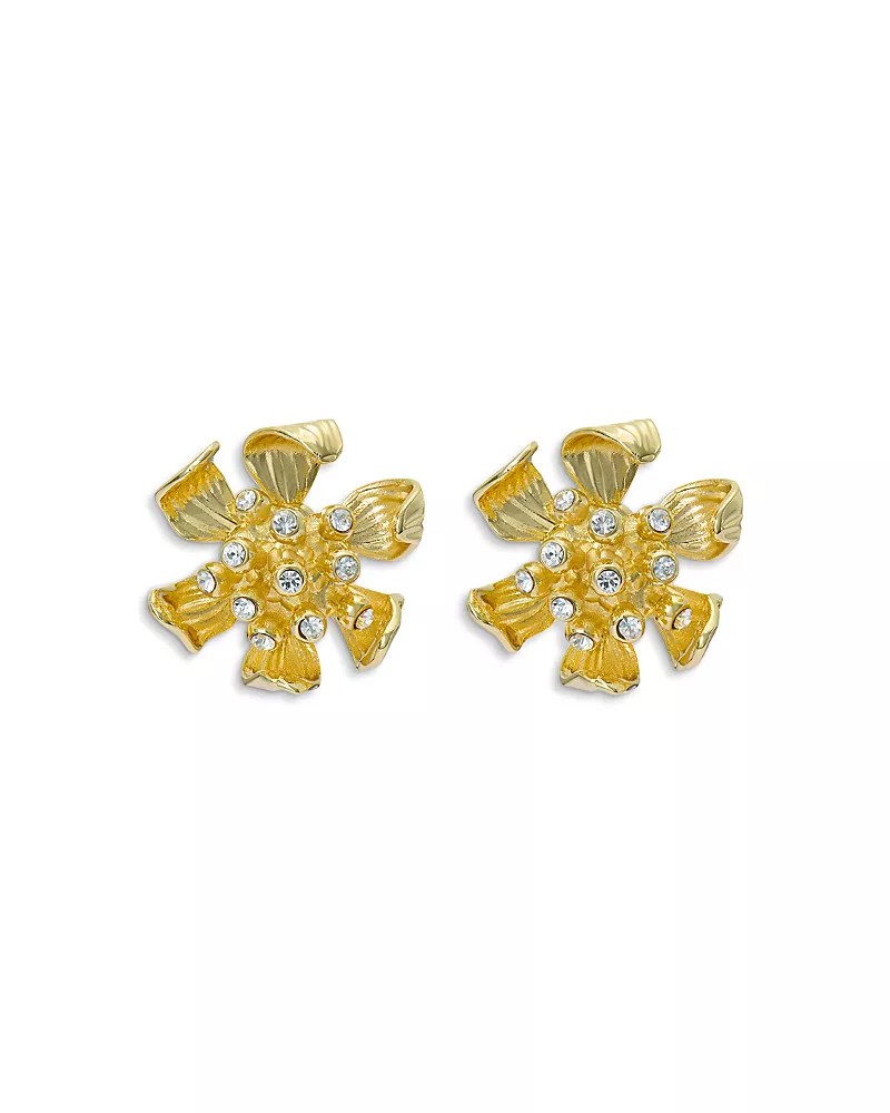 Ted Baker Futura Furled Flower Stud Earrings
