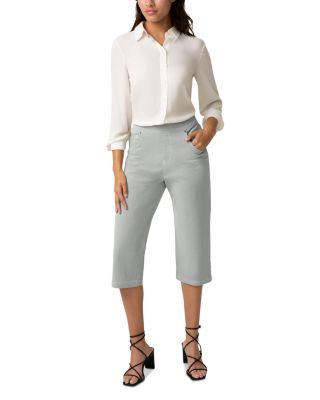 Spring Stripe Pedal Pusher Shorts