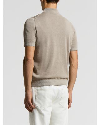 Regular Fit Cotton Linen Polo Sweater