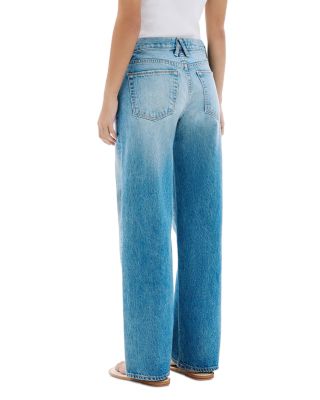 Jazmine Mid Rise Wide Straight Jeans in New Obsession
