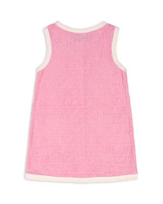 Girls' Jacquard Embossed Loop Terry Dress - Little Kid