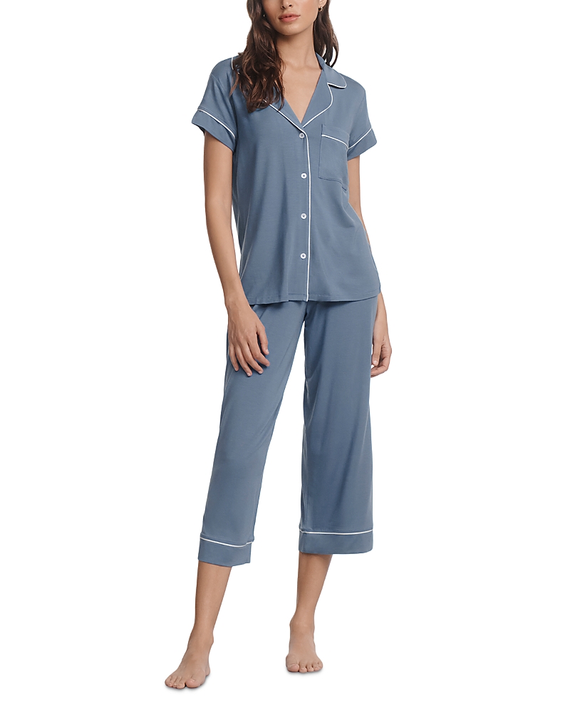Eberjey Gisele Short Sleeve Crop Pajama Set