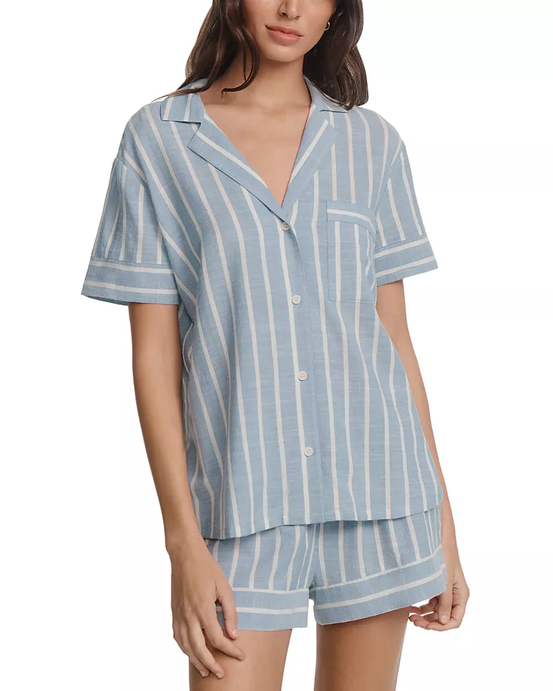 Eberjey Nautico Shortie Pajama Set