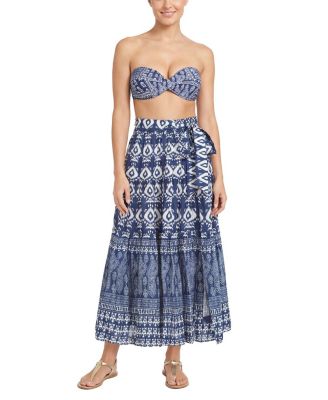 Loryn Twist Bandeau Print Bikini Top