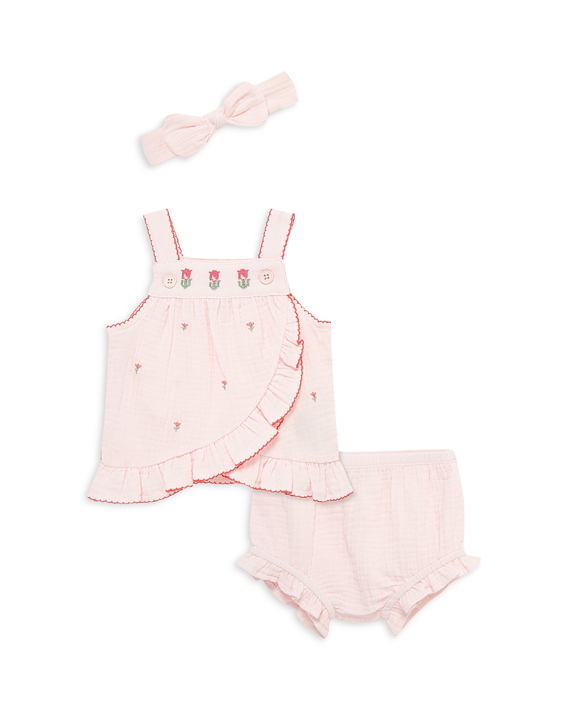Little Me Girls' Tulip Sunsuit & Headband Set - Baby