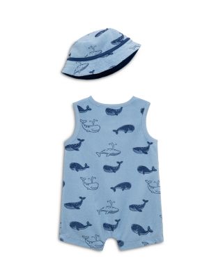 Boys' Whales Romper & Hat Set - Baby