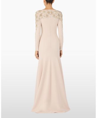 Kelly Embellished Long-Sleeve Maxi Dress