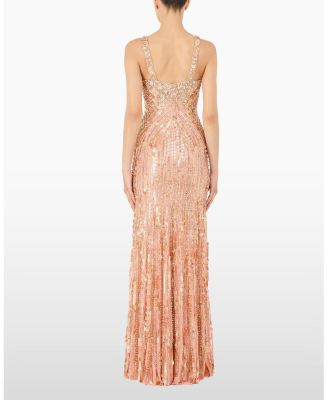  Da Vinci Sequin-Embellished Dress