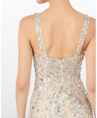  Da Vinci Sequin-Embellished Dress