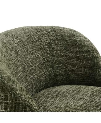 Vesta Chenille Fabric Upholstered Swivel Chair