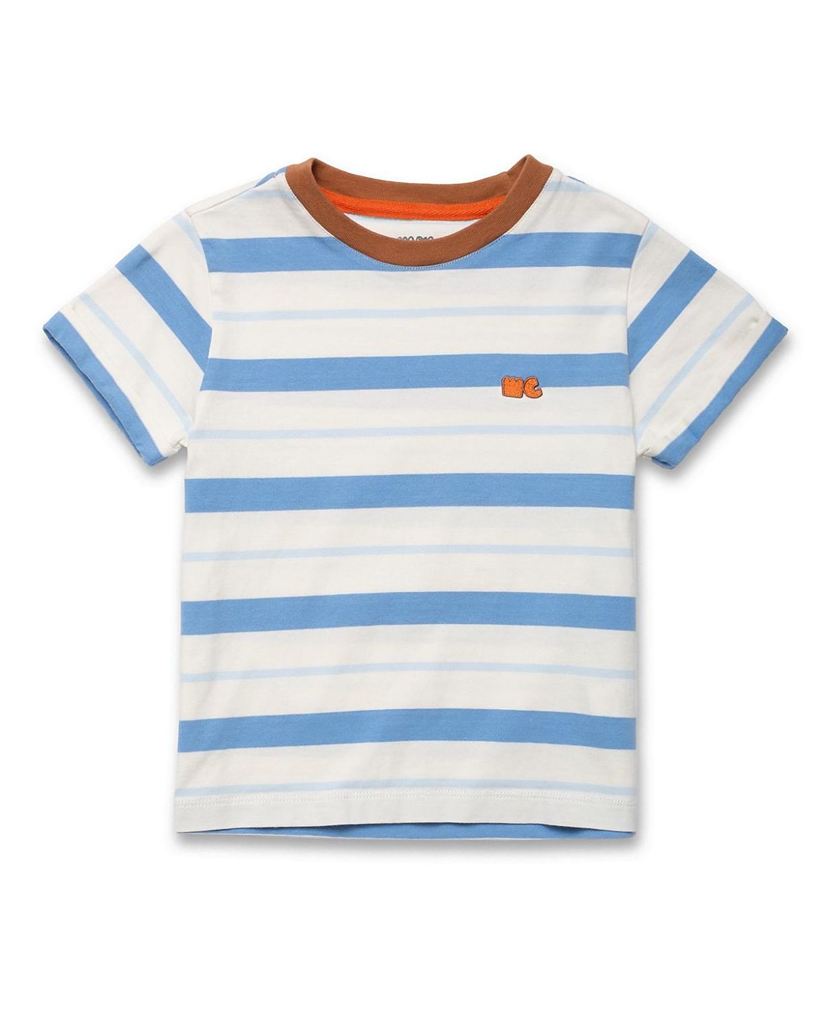 Mon Coeur Unisex Recycled Cotton Blue Stripe T-Shirt