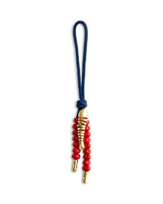 Beaded Fish Cord Bag Charm 